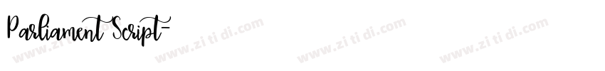 Parliament Script字体转换